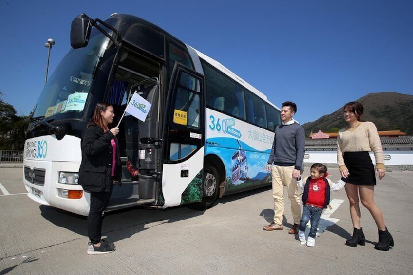 Bus Ride from Ngong Ping to Tai O- bus duration about 15mins