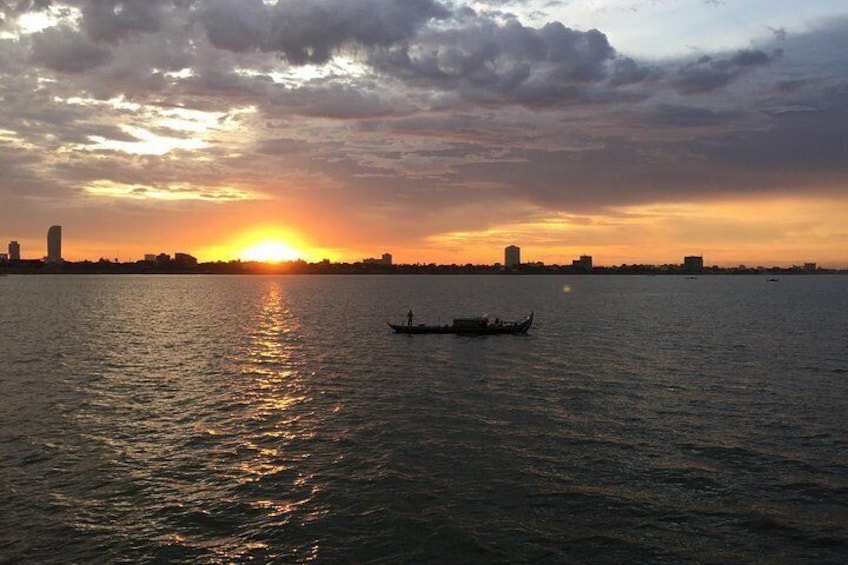 Sunset over Phnom Penh