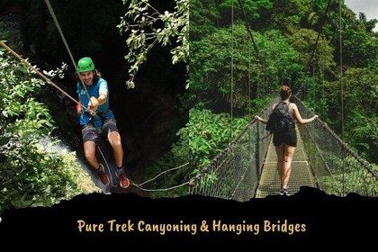 Hanging Bridges and Canyoning Combo