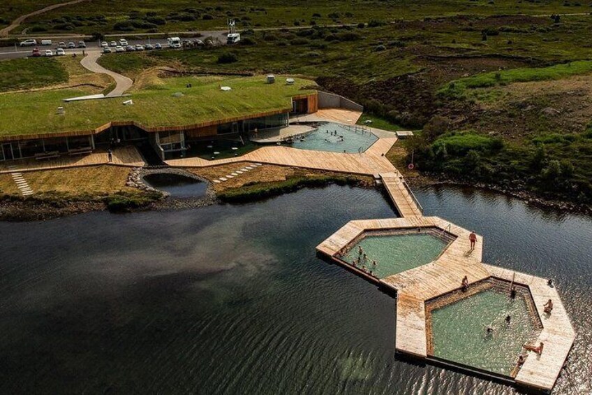 Vök Baths hot springs in East Iceland