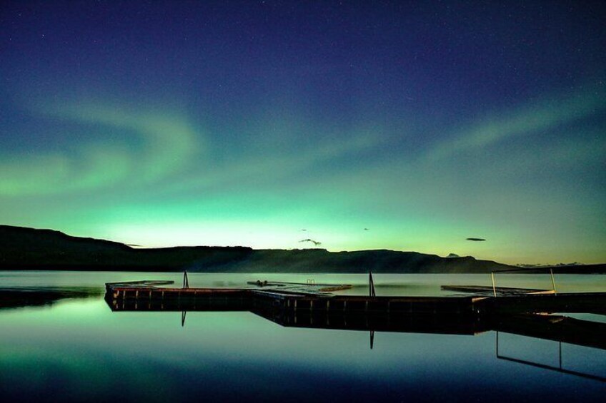 Northern Lights at Vök Baths 