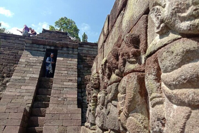 A mythical moment at Sukuh Temple