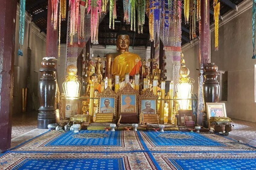 Inside buddist temple.