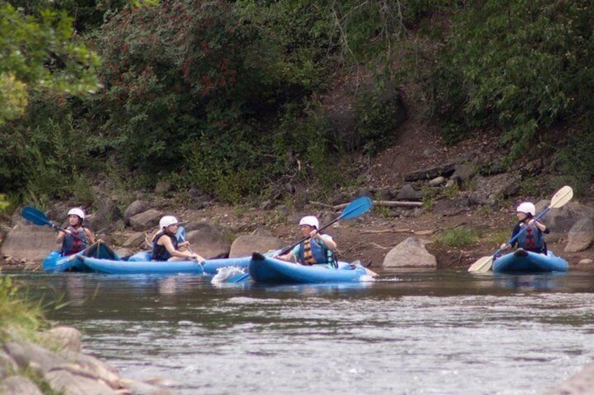 Kayaks on the Animas River