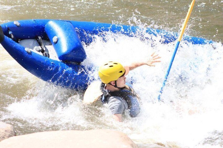 Fortunately self rescue with your guide is what makes the IK fun for beginners!