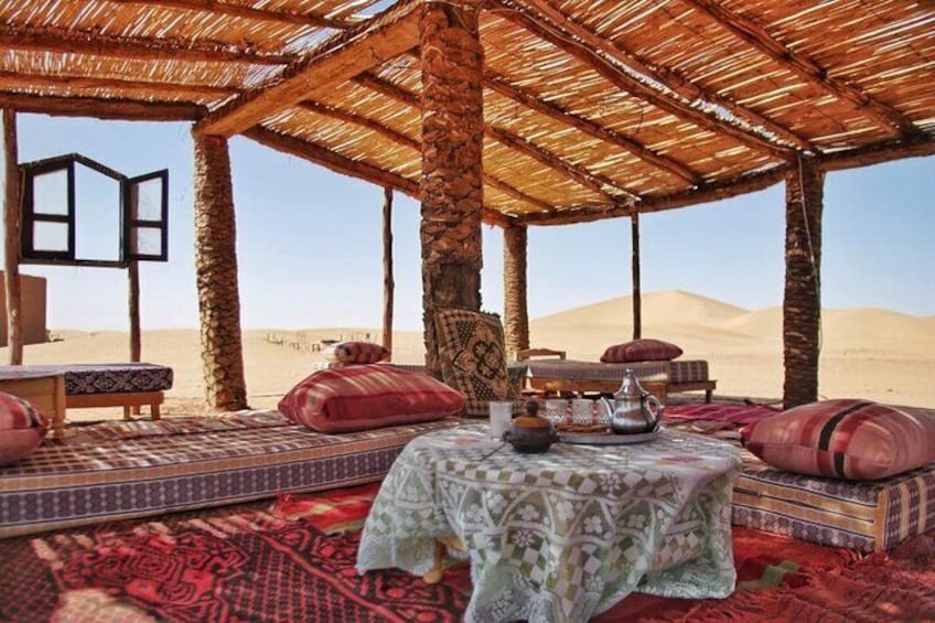 Relax place in Erg Chigaga dunes Camp 