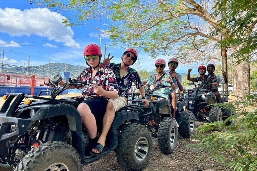 Explore the countryside of the island aboard a modern ATV