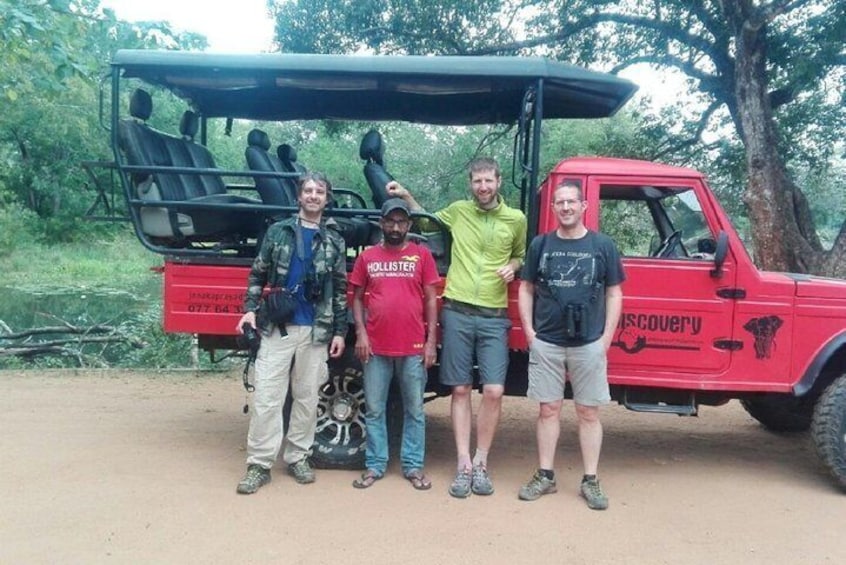 Happy clients after the safari at Udawalawe National Park