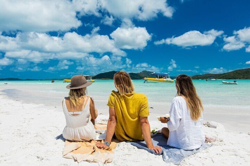 Take in the views on Whitehaven Beach