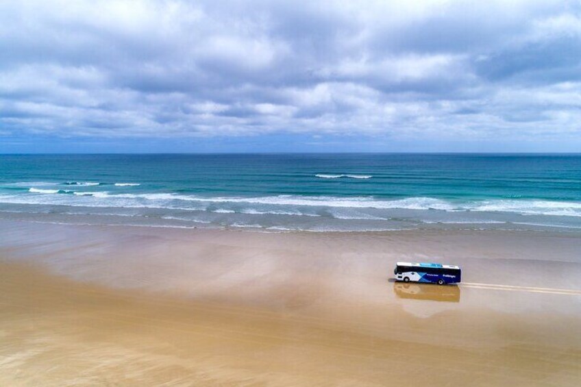 Bus on Ninety Mile Beach