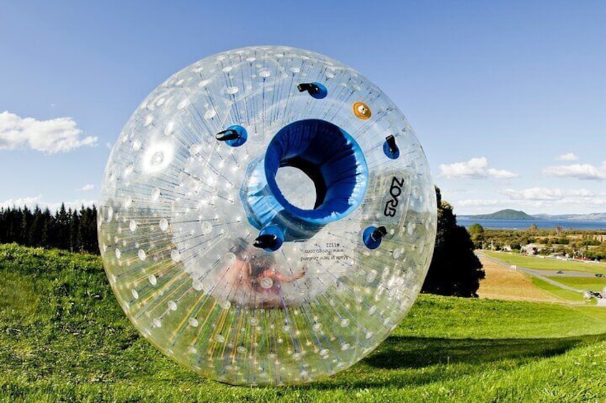 Zorb Inflatable Ball Ride from Mount Ngongotaha in New Zealand
