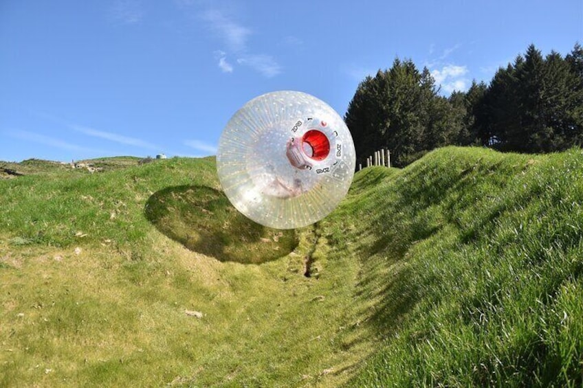 Zorb Inflatable Ball Ride from Mount Ngongotaha in New Zealand