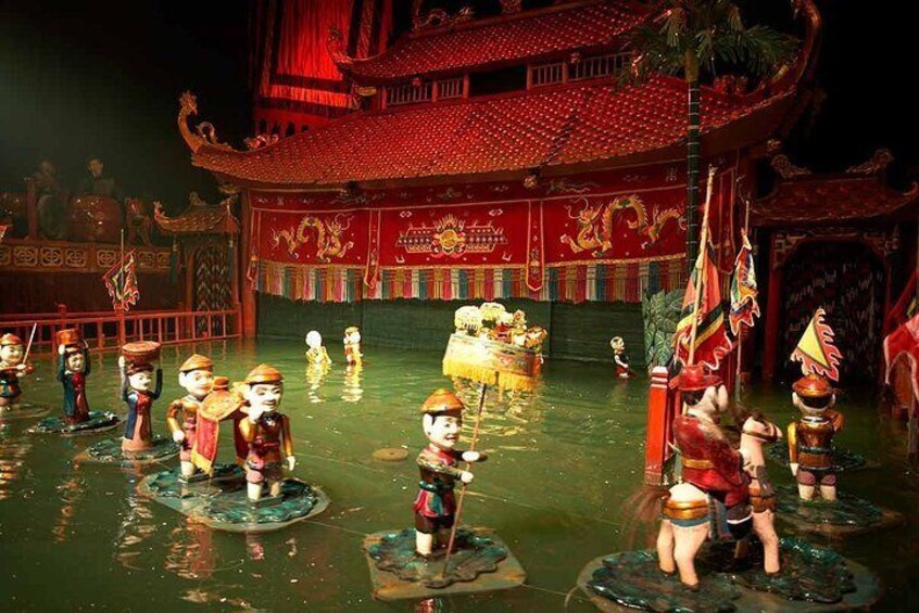 Water Puppet Show Plus Sightseeing By Cyclo and Saigon Dinner Cruise