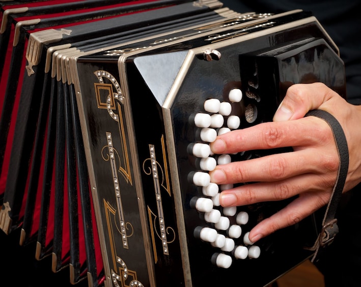 Musician at La Ventana Tango