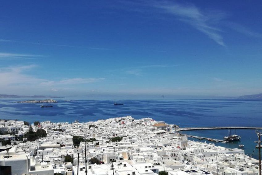 Private Mykonos island sightseeing tour.