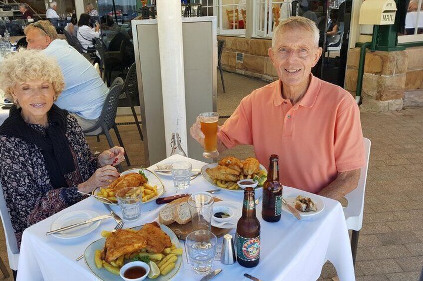 You can choose to enjoy Seafood lunch, freshly caught at a historic Watson's Bay waterfront restaurant