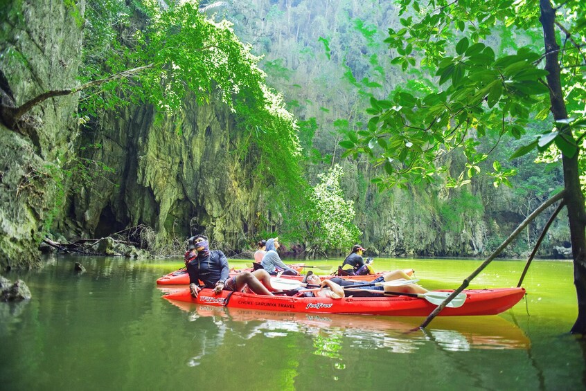 Full Day Tour Sea Cave Kayaking at Bor Thor Krabi
