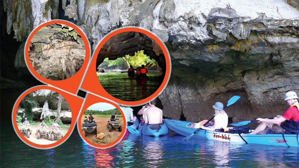 Sea Cave Kayaking at Bor Thor Krabi with ATV Riding