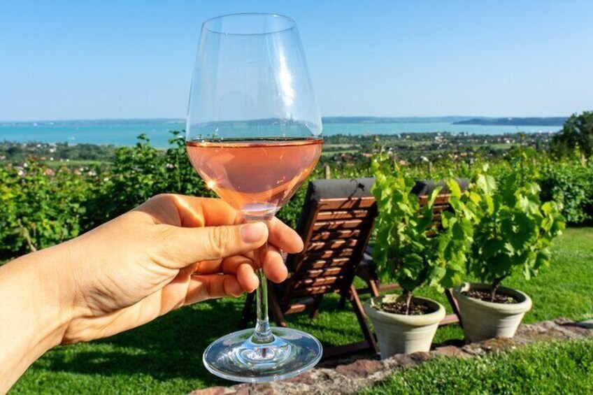 Wine tasting at Lake Balaton with private transport