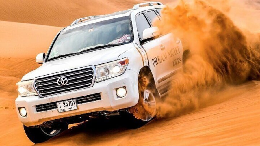 Dune Bashing During The Desert Tour in Dubai