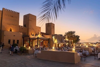 Desert Safari with Luxury Fortress Dinner, BBQ, Camel Ride & Show