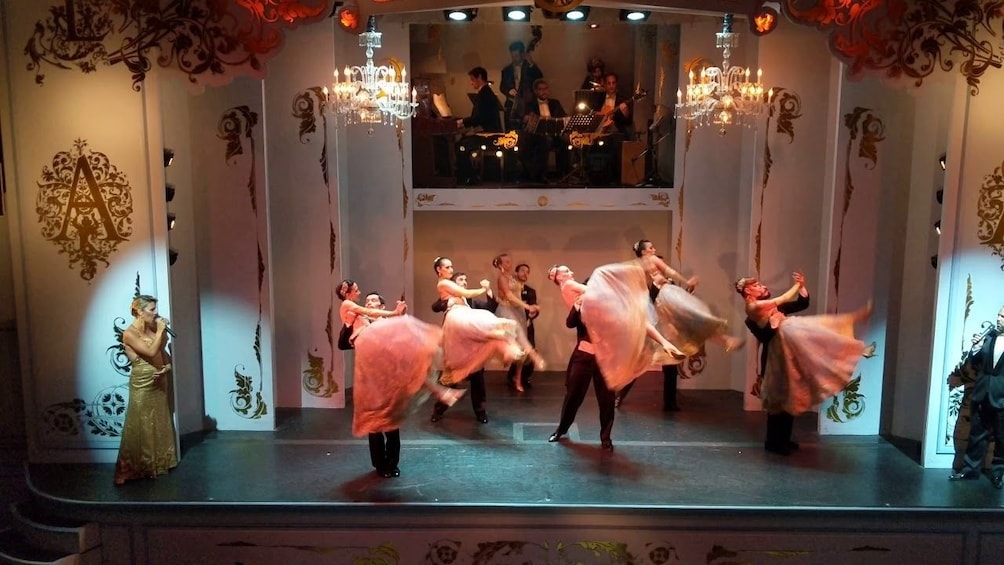 Traditional tango show in one of Buenos Aires at Cafe Los Angelitos 