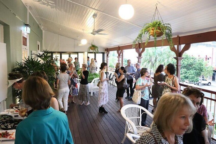 With all the exhibits on display, our outdoor area on the first floor is a welcome place to refresh. Relax and watch the passing parade from a genuine tropical verandah. 