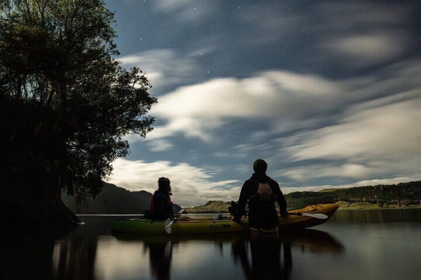 Stargaze as you kayak along the lake