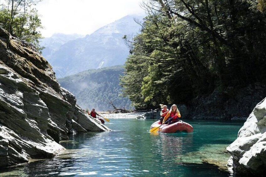 Dart River 'Funyak' Canoe plus Jet Boat Tour from Queenstown