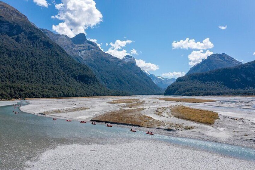 Dart River 'Funyak' Canoe plus Jet Boat Tour from Queenstown