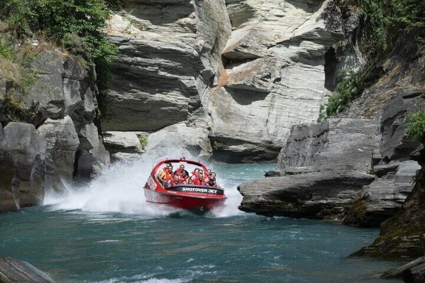 Shotover River Extreme Jet Boat Ride in Queenstown, New Zealand