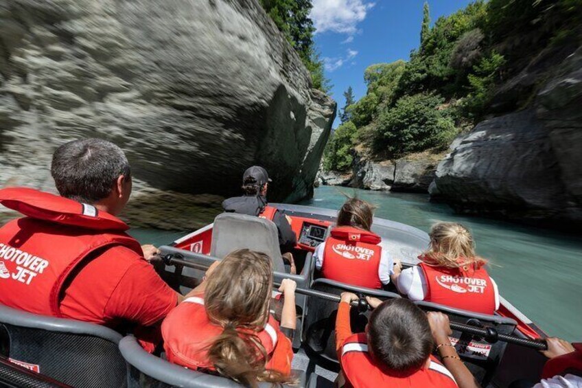 Shotover River Extreme Jet Boat Ride in Queenstown, New Zealand