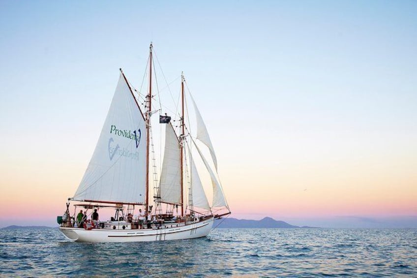 whitsundays sunset sailing cruise