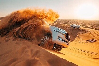 Dubai desert safari, Dinner, Shows, Camel ride, Sand boarding, Optional ATV...