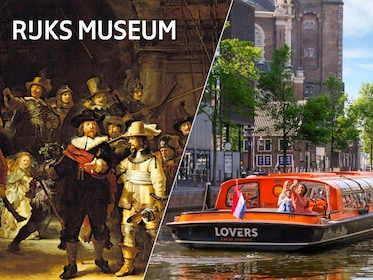 Amsterdam Combo : Rijksmuseum et croisière d'une heure sur les canaux
