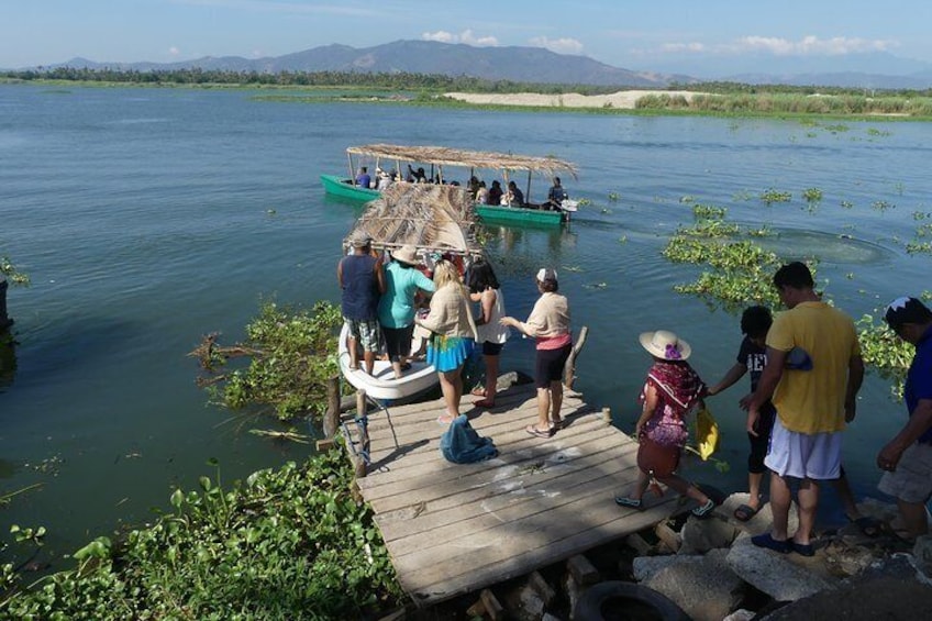 Turtle Release Aztec Religious Temazcal Experience and Jungle Coyuca Lagoon Tour