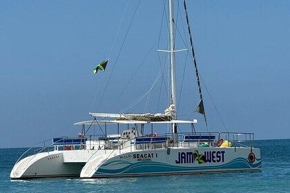 Crucero en catamarán al atardecer por Negril y Ricks Cafe