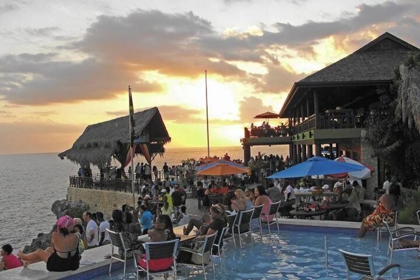 Sunset at Rick's Cafe in Negril, Jamaica