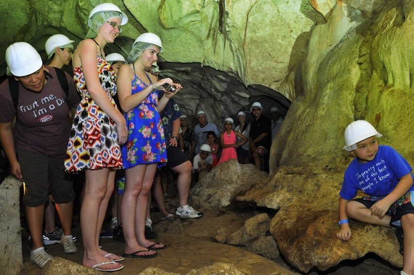 people having fun cave tours