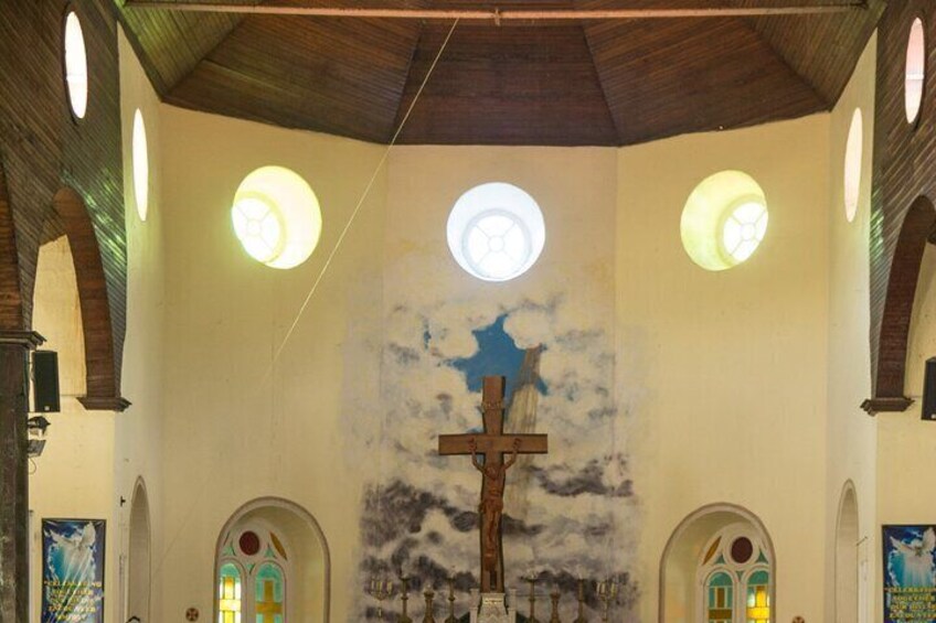 Church in the Anse La Raye Village