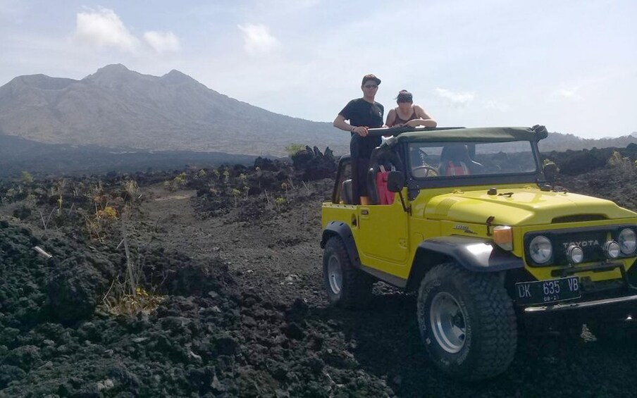 Batur Volcano 4WD Jeep Tour: Black Lava Adventure