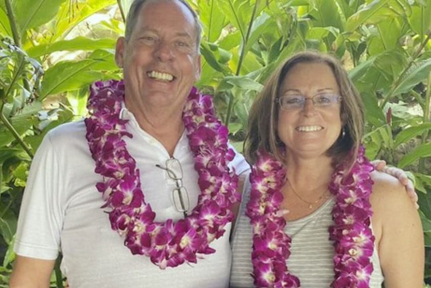 Classic Orchid Lei Greeting at Honolulu Airport