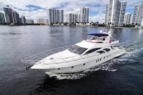 4 Hours Private Charter On A 62' Azimut Fly Bridge Luxury Yacht