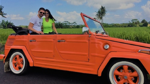 Bali Ubud Swing & Waterfall Tour with VW Cabriolet