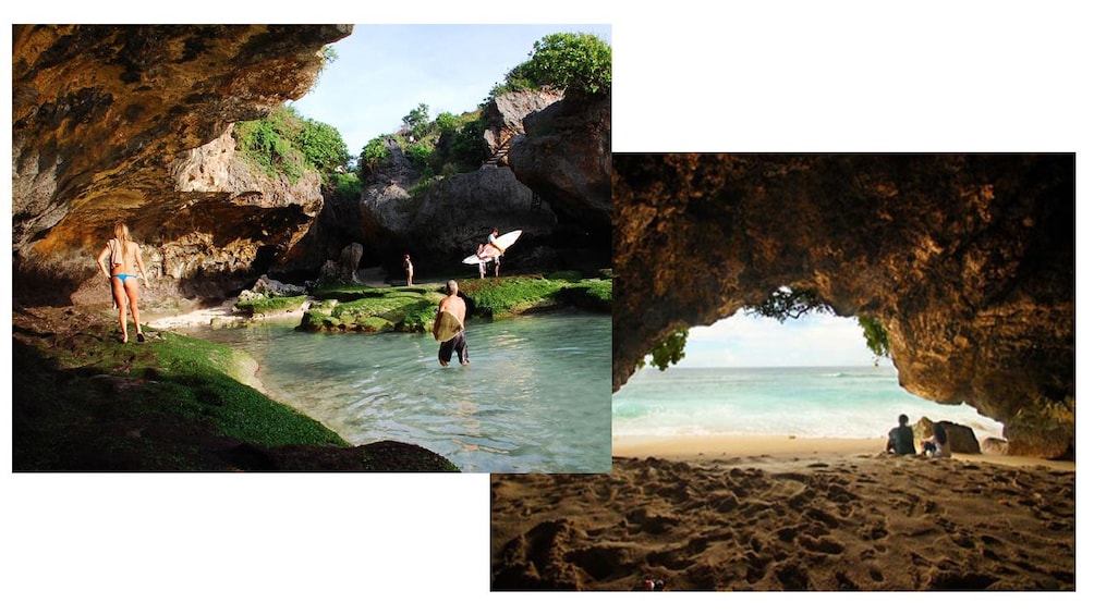 Bali Hidden Beach Tour & Sunset View Seafood Dinner