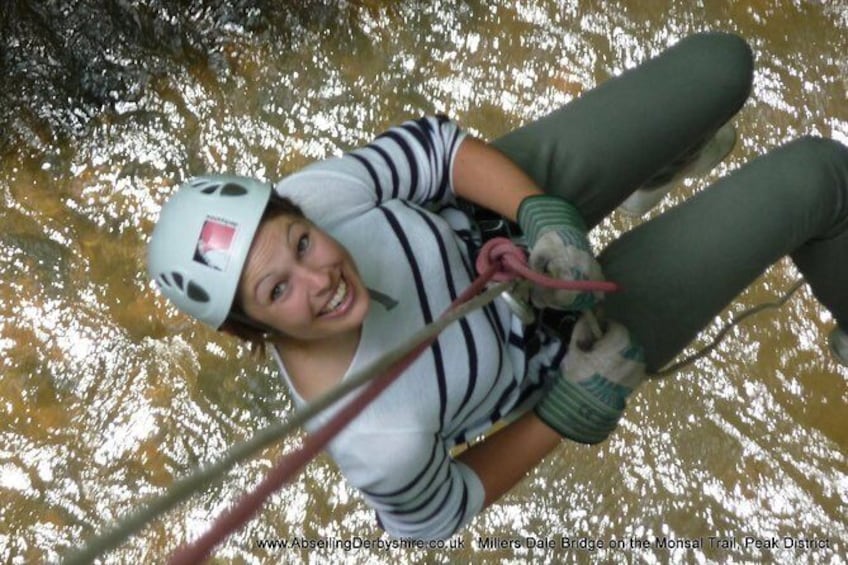 Show item 1 of 6. Abseiling over the beautiful River Wye