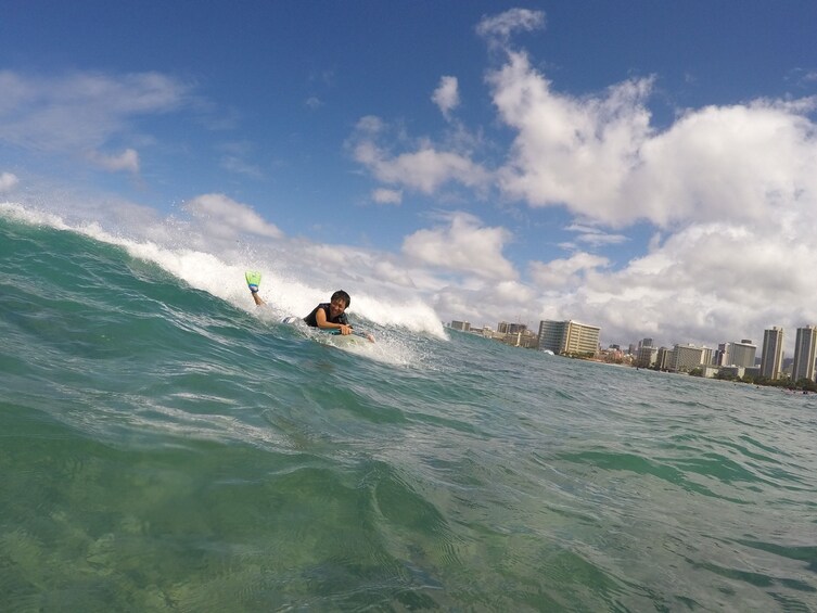 Oahu Bodyboarding - Family Lesson - Right Outside Waikiki