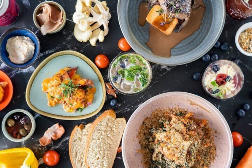 The Q Train - Example of a degustation menu