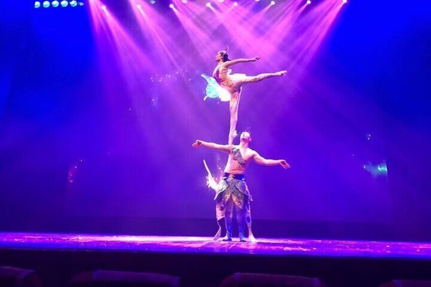 Acrobatic Show at Red Theater With Private Transfer