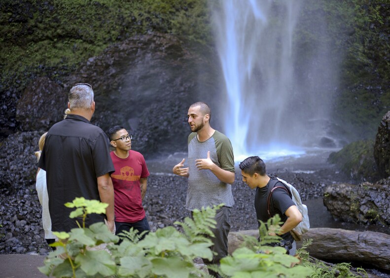 Show item 4 of 6. Visit Multnomah Falls, two waterfalls, & Vista House